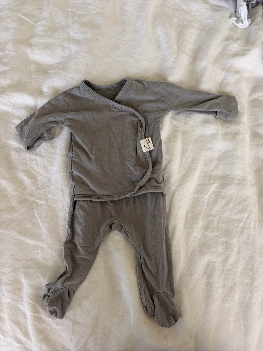 Bonsie baby Gray Footed One-Piece Sleeper